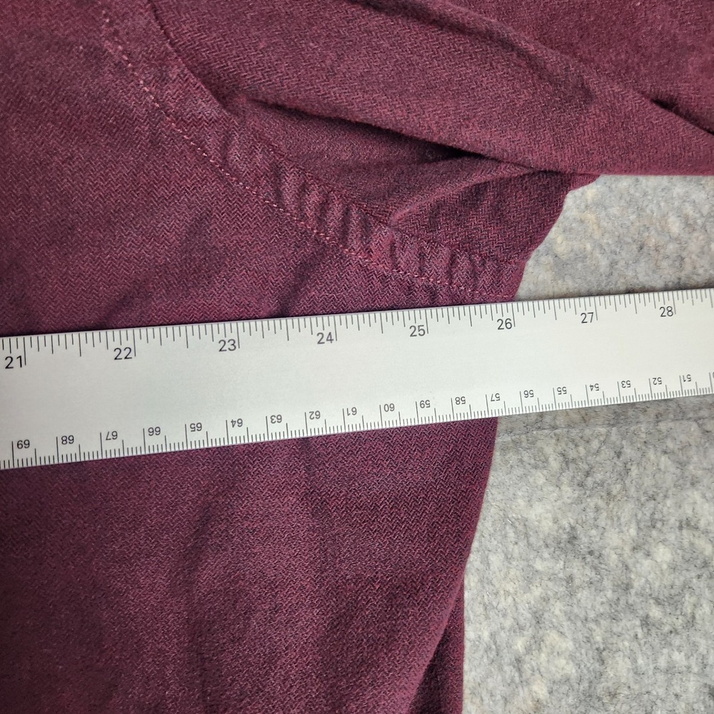UNTUCKit Shirt Men 3XL XXXL Red Herringbone Plaid Long Sleeve Button Up Preppy - Picture 5 of 9